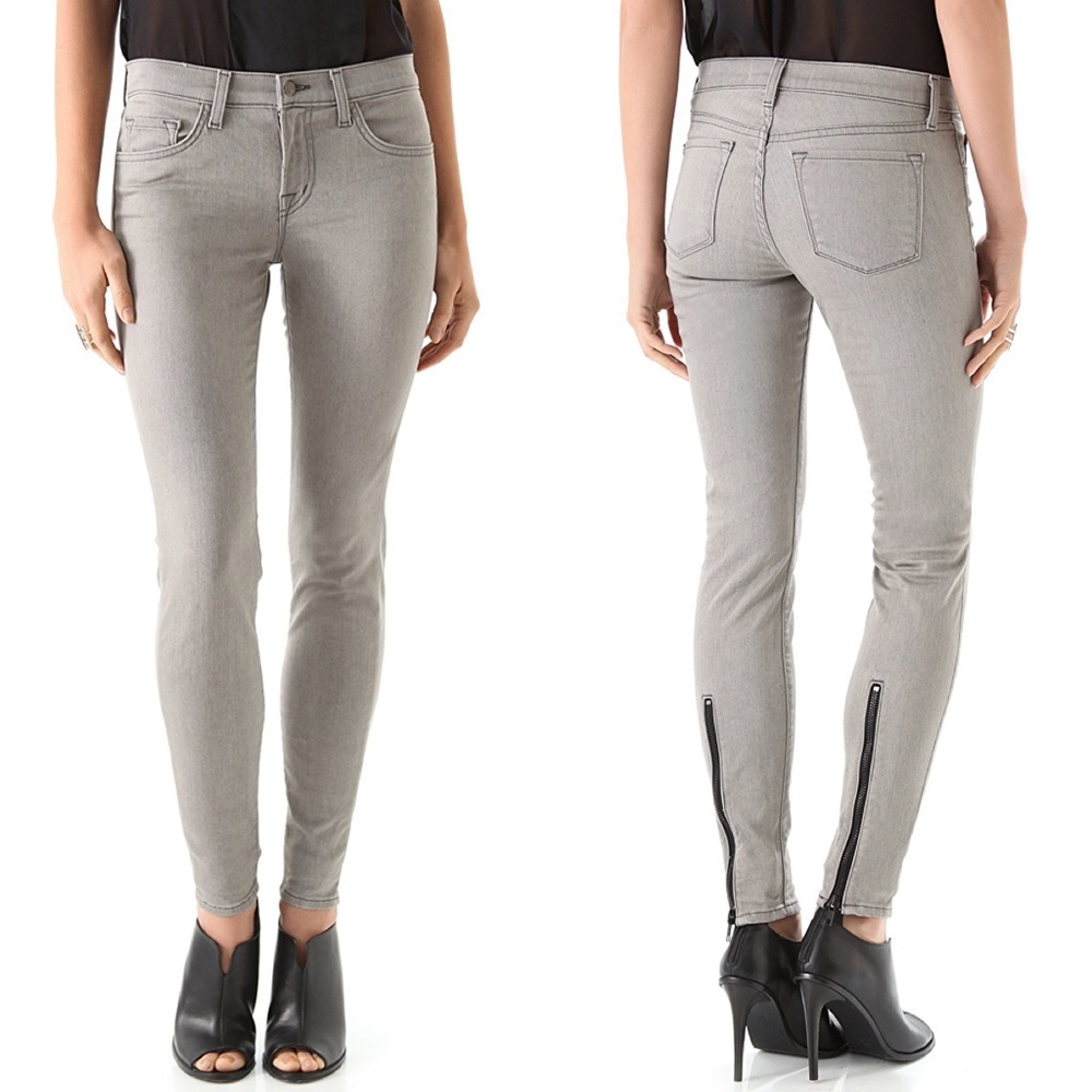 J Brand Solitude Legging Jeans w/ Back Zip